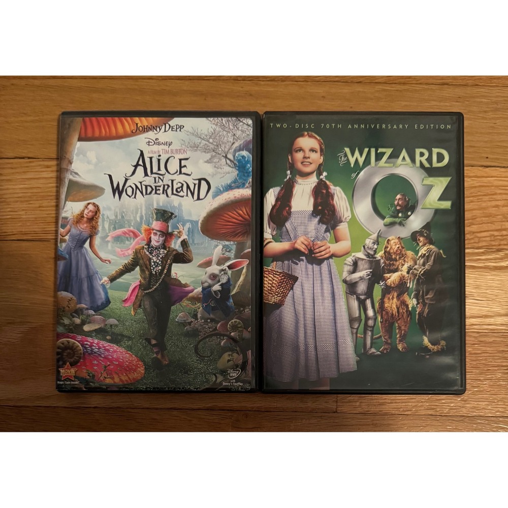 Alice in Wonderland & The Wizard of Oz 70th Anniversary Edition DVD Bundle